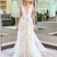 deep vee bridal gown