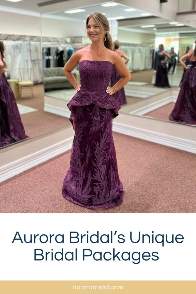 pinnable graphic for "Aurora Bridal's Unique Bridal Packages" from Aurora Bridal